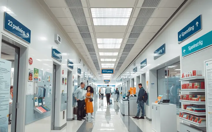 商业空间内导视标牌实景